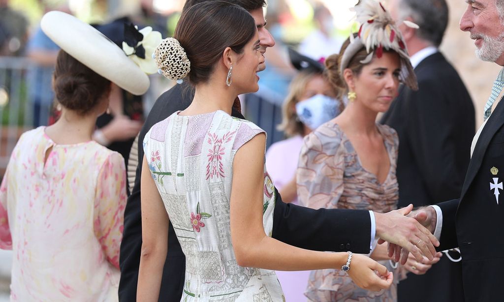 Sofía Palazuelo apoya la moda española más sostenible con su exclusivo look en Italia