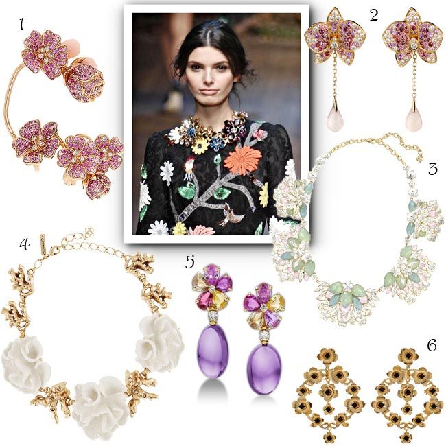 Oda a la botánica: Joyas con formas florales Oda a la botánica: Joyas con formas florales