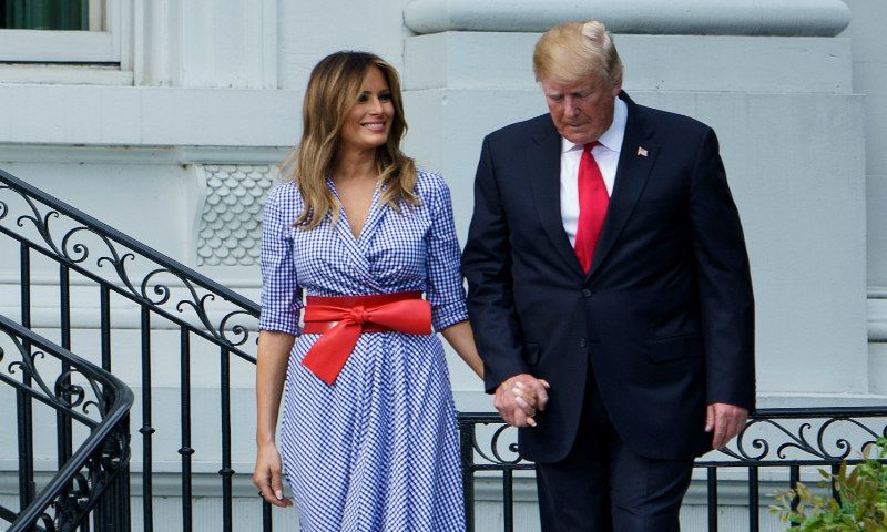 Lo que ocurre cuando Melania coordina su look con el de Donald Trump