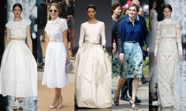 Tops' y faldas para novias y también para invitadas