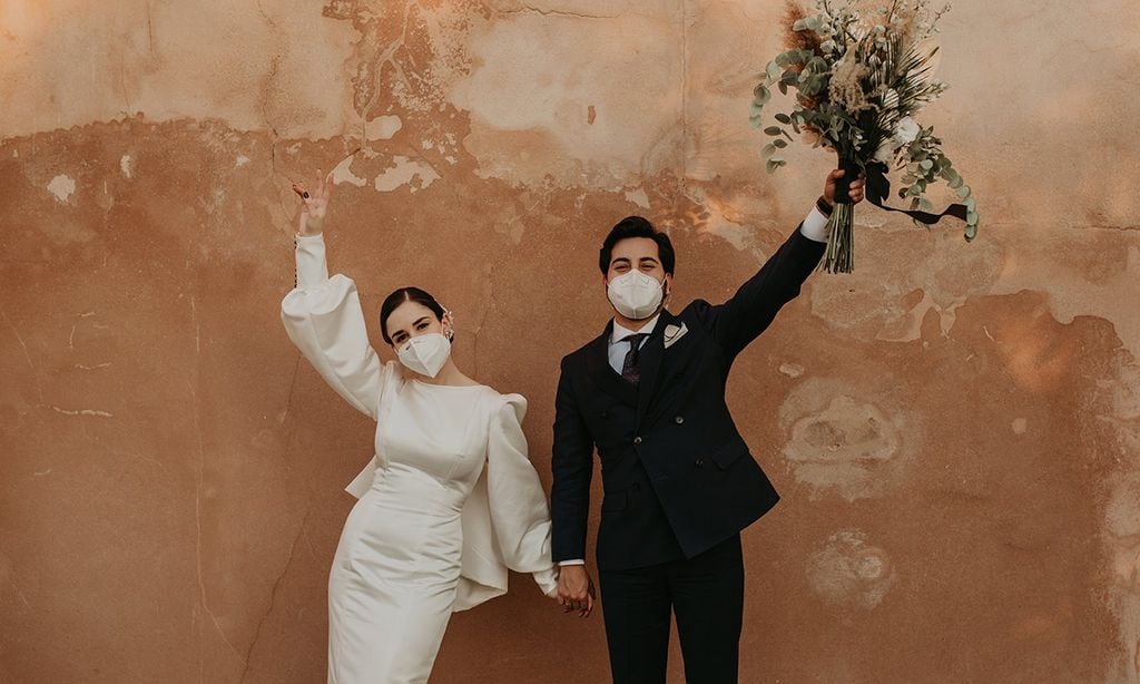Catarina y David, la pareja que celebró su boda durante la desescalada