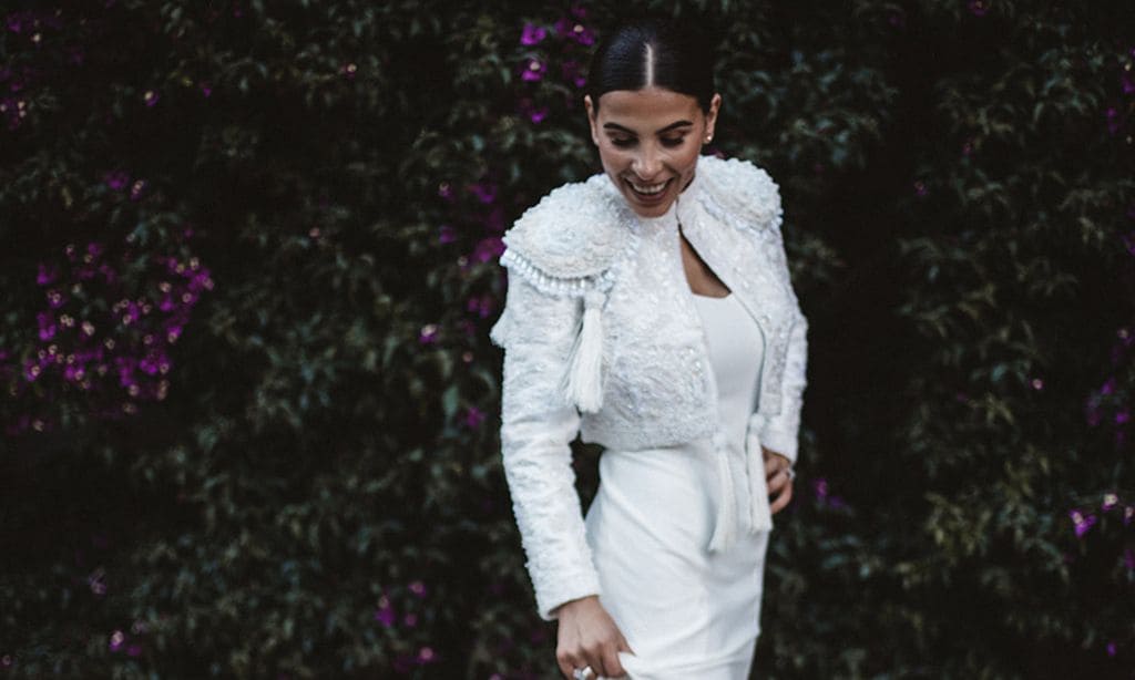 La boda de Marta en Galicia, la novia de la chaqueta torera que causó sensación
