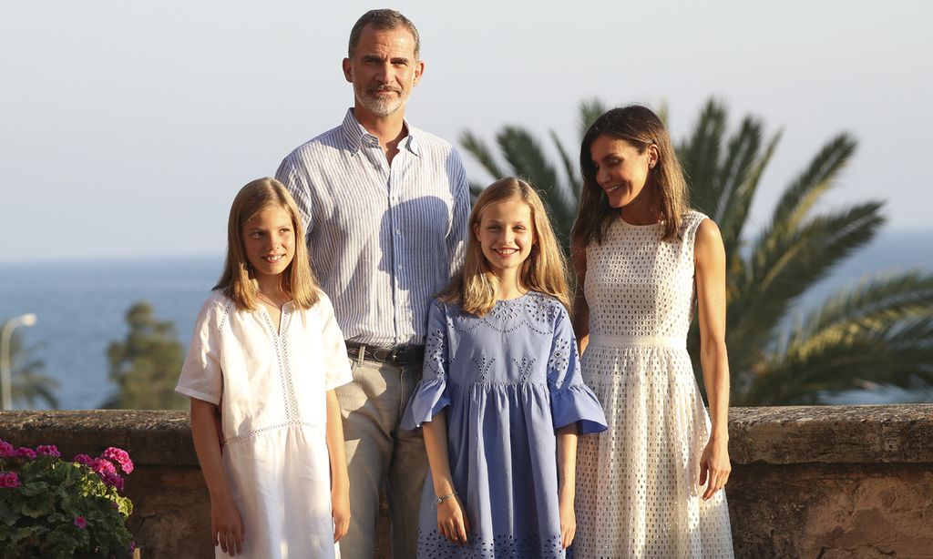 Los Reyes y sus hijas comienzan sus vacaciones en Mallorca
