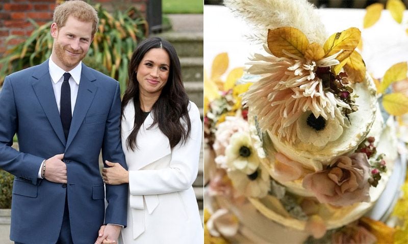 Orgánica, con flores frescas y hecha por una californiana, así es la tarta de boda de Harry y Meghan