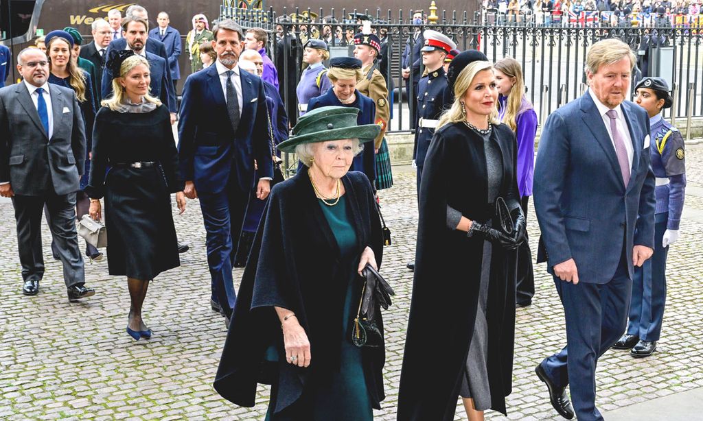 La realeza europea acompaña a los Windsor en el homenaje al duque de Edimburgo