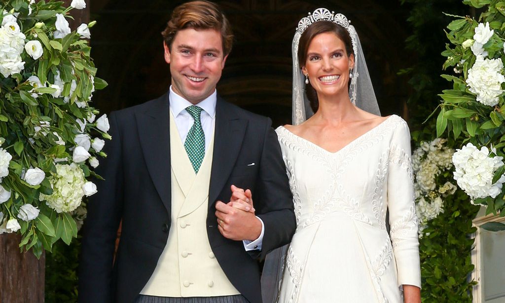 La historia de la tiara Kisnky que ha lucido María Astrid de Liechtenstein en su boda