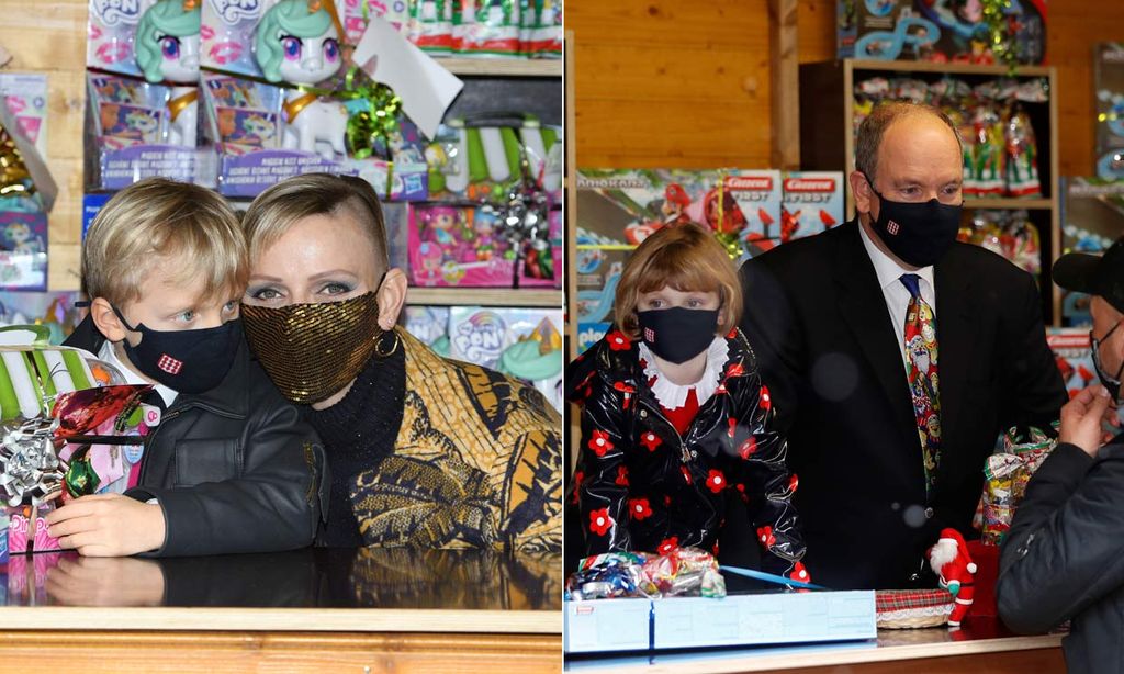 Jacques y Gabriella de Mónaco, ayudantes de Papá Noel en una entrega de regalos diferente