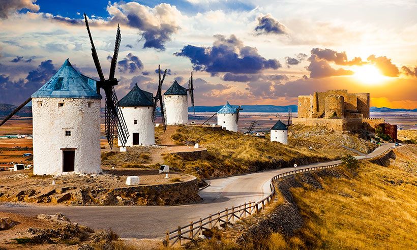 Los molinos de Consuegra, un escenario sorpresa en La casa de papel