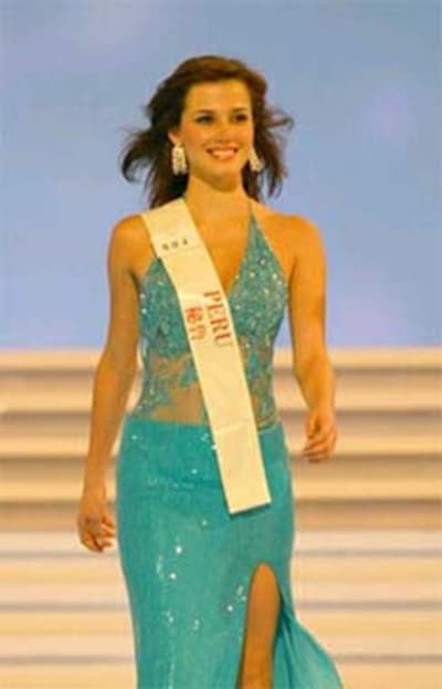 María Julia Mantilla antes de ser elegida Miss Mundo