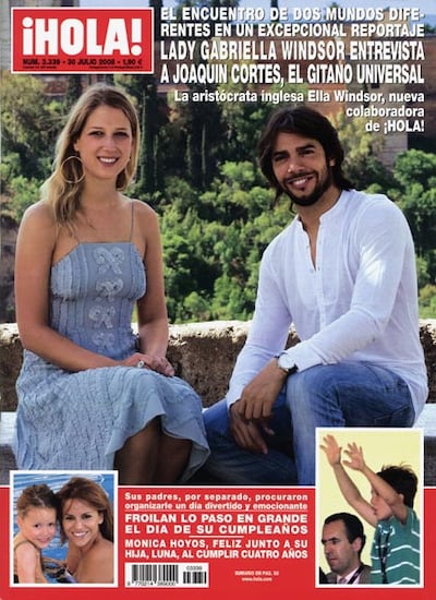 Lady Gabriella Windsor entrevista a Joaquín Cortés en la revista ¡HOLA!