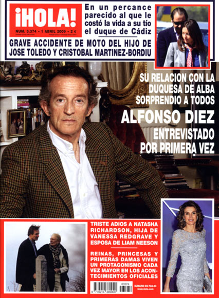 Esta semana en ¡Hola!: Alfonso Díez entrevistado por primera vez