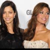 Jessica Biel y Eva Mendes se lucen delante y detrás de las cámaras