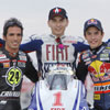 Jorge Lorenzo, Toni Elías y Marc Márquez, un trío de campeones en el Mundial de Motociclismo