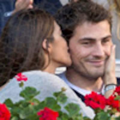 Iker Casillas y Sara Carbonero, Ronaldo e Irina Shayk... torneo de besos en las gradas del Master de Tenis