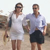 Carla Bruni luce embarazo durante sus vacaciones con Sarkozy en la Costa Azul