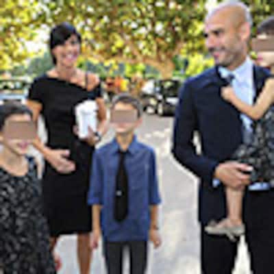 Su mujer y sus tres hijos, el mayor orgullo de Pep Guardiola