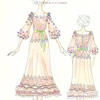 Rosa y con aires flamencos: Así es el vestido de novia de la duquesa de Alba