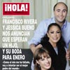 Isabel Pantoja posa junto a su hijo Francisco y Jessica Bueno que anuncian que esperan un hijo y se casan en enero