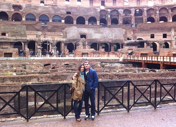 Sara Carbonero e Iker Casillas, en Roma
