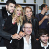 Besos, abrazos y mucho, mucho amor: Shakira, una más en la familia de Piqué