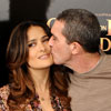 Antonio Banderas y Salma Hayek presentan en España al primer héroe del cine con acento latino, 'El Gato con Botas'