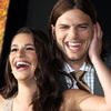 Muy sonriente y coqueteando con Lea Michele: nueva película y nueva vida para Ashton Kutcher tras su divorcio de Demi Moore