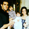 Las tiernas fotos familiares de Kaká y Caroline Celico por el primer cumpleaños de su hija