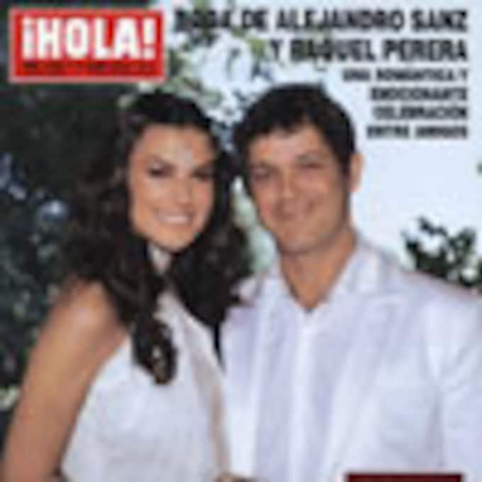 En ¡HOLA!: Boda de Alejandro Sanz y Raquel Perera, una romántica y emocionante celebración entre amigos