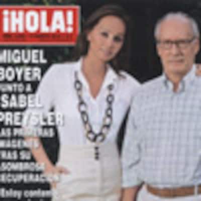En ¡HOLA!: Miguel Boyer junto a Isabel Preysler, las primeras imágenes tras su asombrosa recuperación