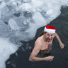 Un baño navideño para quedarse helado