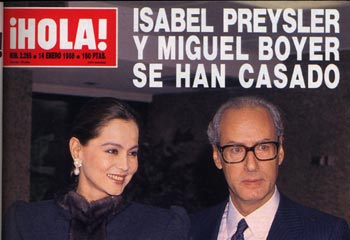 Hace 25 años en la portada de ¡HOLA!: la boda de Isabel Preysler y Miguel Boyer