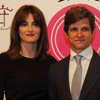 Julián López 'El Juli' recoge el premio de 'triunfador del 2012' arropado por su esposa, Rosario Domecq