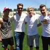 Ellos también tienen ídolos: los One Direction, emocionados al conocer al Real Madrid