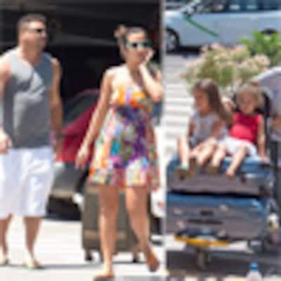 Ronaldo, sus hijos y su actual pareja, la Dj Paula Morais, se camuflan como unos turistas más en Ibiza