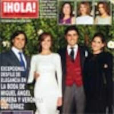 En ¡HOLA!, excepcional desfile de elegancia en la boda de Miguel Ángel Perera y Verónica Gutiérrez