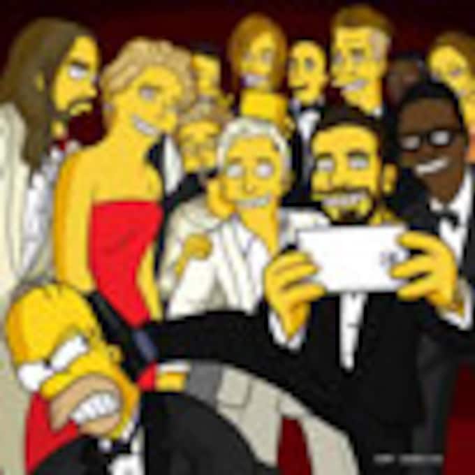 El 'selfie' de los Oscar, en versión 'Simpsons'