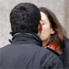 Fran Perea y Luz Valdenebro, los besos de una pareja consolidada