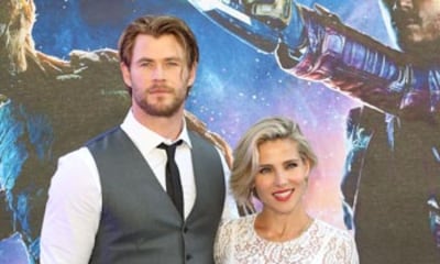 Chris Hemsworth y Elsa Pataky se 'cuelan' en un estreno de superhéroes