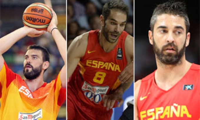 Los padrazos de la selección española de baloncesto