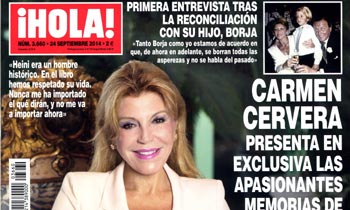 En ¡HOLA!, Carmen Cervera presenta en exclusiva las apasionantes memorias de su marido, el barón Thyssen