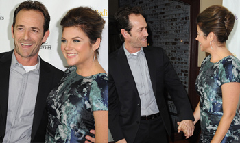 La alegría de Luke Perry y Tiffani Thiessen al reencontarse catorce años después del final de 'Sensación de vivir'