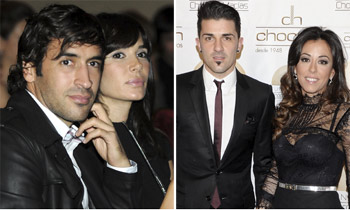 Patricia González, mujer de David Villa, y Mamen Sanz, casada con Raúl, amigas y rivales en Nueva York