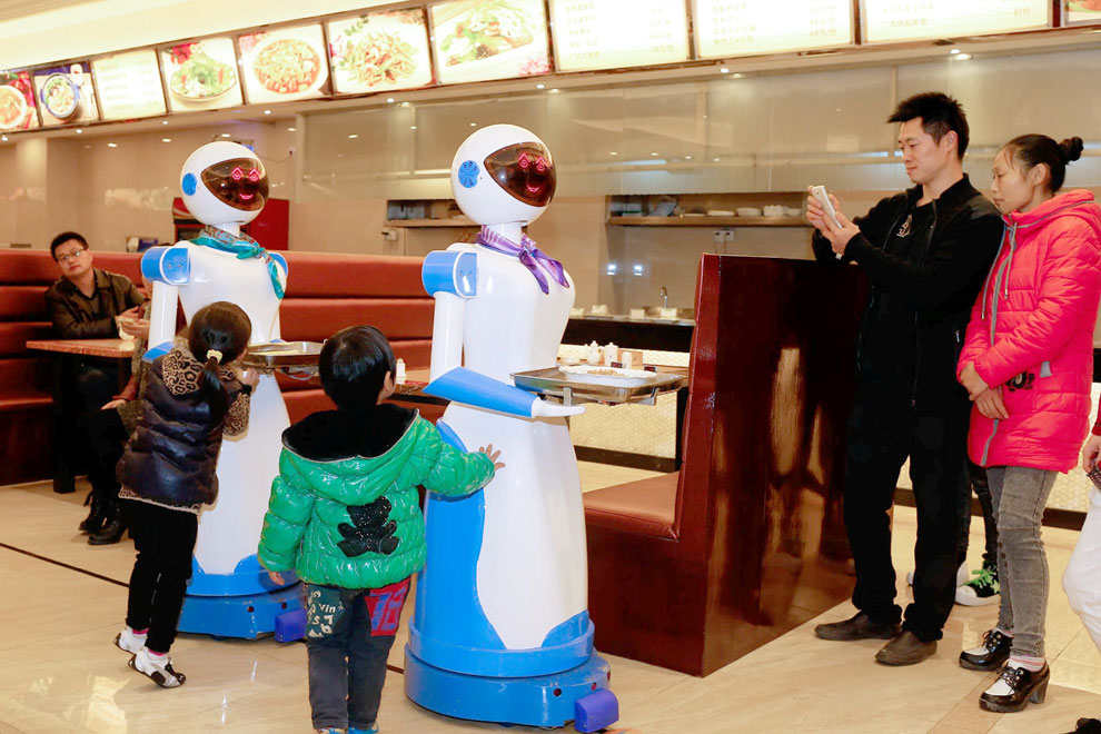 Robots camareros: ¿'Star Wars'? No, ¡China!