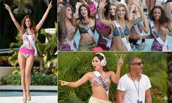 'Pool Party' en Miss Universo, la piscina con más guapas por metro cuadrado