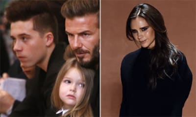 La familia Beckham al completo, el mejor apoyo de Victoria en su desfile