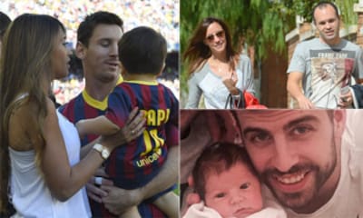 Gerard Piqué, Leo Messi, Andrés Iniesta… Este año la cigüeña es blaugrana