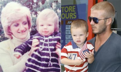 Si Romeo Beckham es idéntico a mamá... ¿Quién se parece a papá?