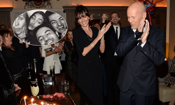 Irina Shayk se ‘cuela’ en la fiesta de cumpleaños de Bruce Willis: ‘Felices 60, gracias por recibirme’