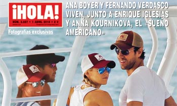 Exclusiva en ¡HOLA!, Ana Boyer y Fernando Verdasco disfrutan de unos días de amor y sol en Miami junto a Enrique Iglesias y Anna Kournikova