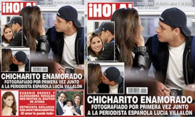 En ¡HOLA!: El futbolista Javier 'Chicharito' Hernández y la periodista Lucía Villalón, nueva pareja sorpresa